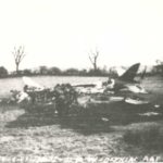Crash site of Douglas C-47A 41-38608 at Dawson Farm, Bosley, Cheshire in 1944