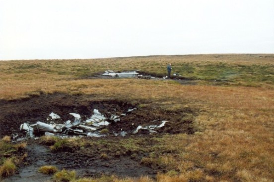 Crash site of Consolidated B-24 Liberator 42-52003, Mill Hill, Hayfield, Derbyshire