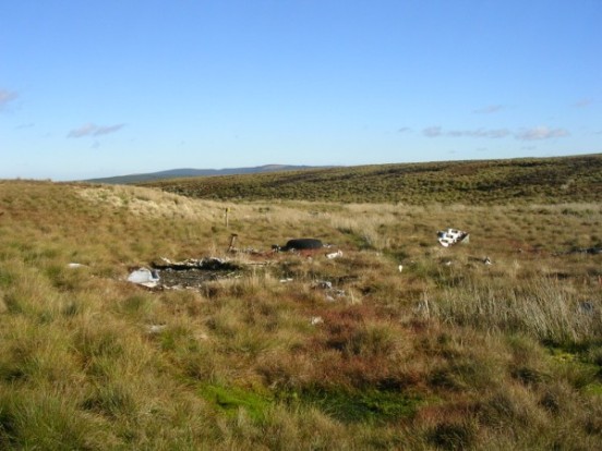 Crash site of Douglas B-26B 8811-B on Distinkhorn, South Lanarkshire