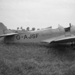 Miles Hawk G-AJSF before it crashed