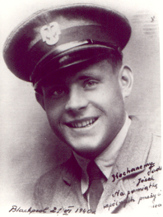 Leading Aircraftman Josef Gowkowski, pilot of Miles Master W8474