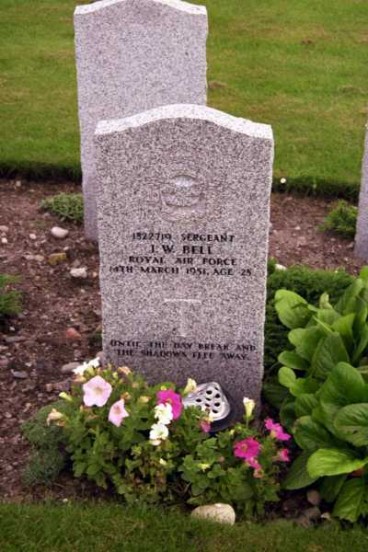 Grave of Sergeant James Warren Bell at Kinloss Abbey