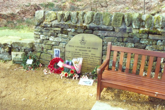 memorial close to the crash site of Vickers Wellington BK387, Oakworth, Yorkshire