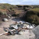 Crash site of de Havilland Dragon Rapide G-ALBC on Kinder Scout near Edale, Derbyshire