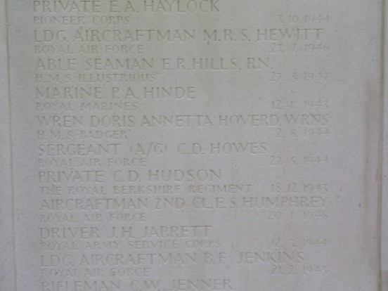 Commemoration of Sergeant Charles David Howes at Camberwell New Cemetery, London