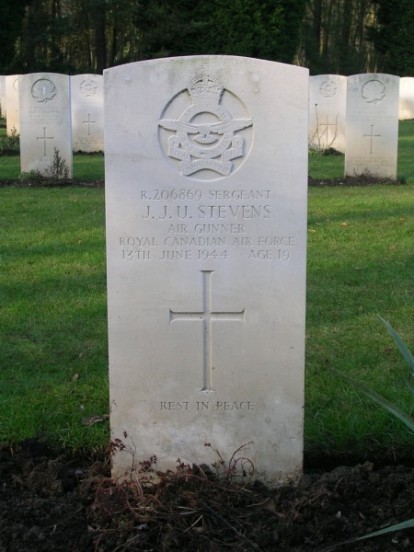 Grave of Sergeant James Joseph Urban Stevens at Brookwood Military Cemetery