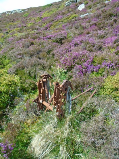Undercarriage oleo from Avro Anson VV955, which crashed on Foel Lwyd, Conwy