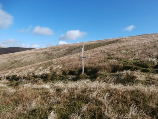 The crash site of Hawker Hurricane Mk.I W9112 on Lowther Hill