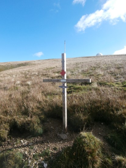 The crash site of Hawker Hurricane Mk.I W9112 on Lowther Hill