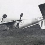 de Havilland Canada Chipmunk WB579 the day after it crashed on Arnfield Moor, Tintwhistle
