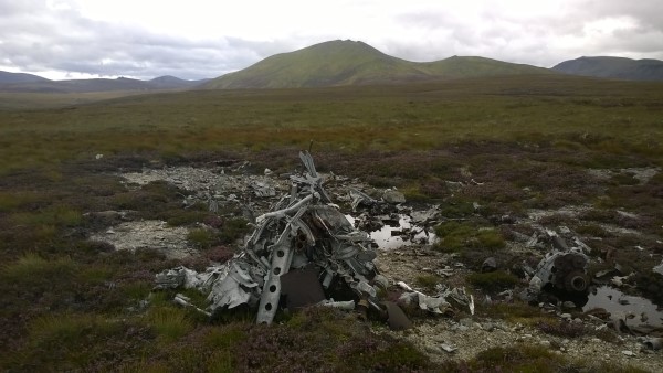 Crash site of Vickers Wellington Mk.III HF816 on An Lurg, Cairngorms