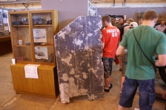 Display of wreckage from Lancaster PD259 at the 2009 Waddington Air Show
